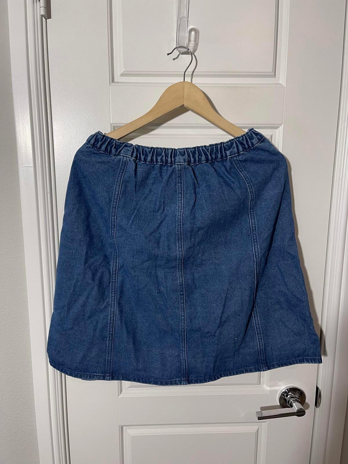 Allegra K Women's Denim Skirts 2024 Summer Casual A-Line Short Button Down Jean