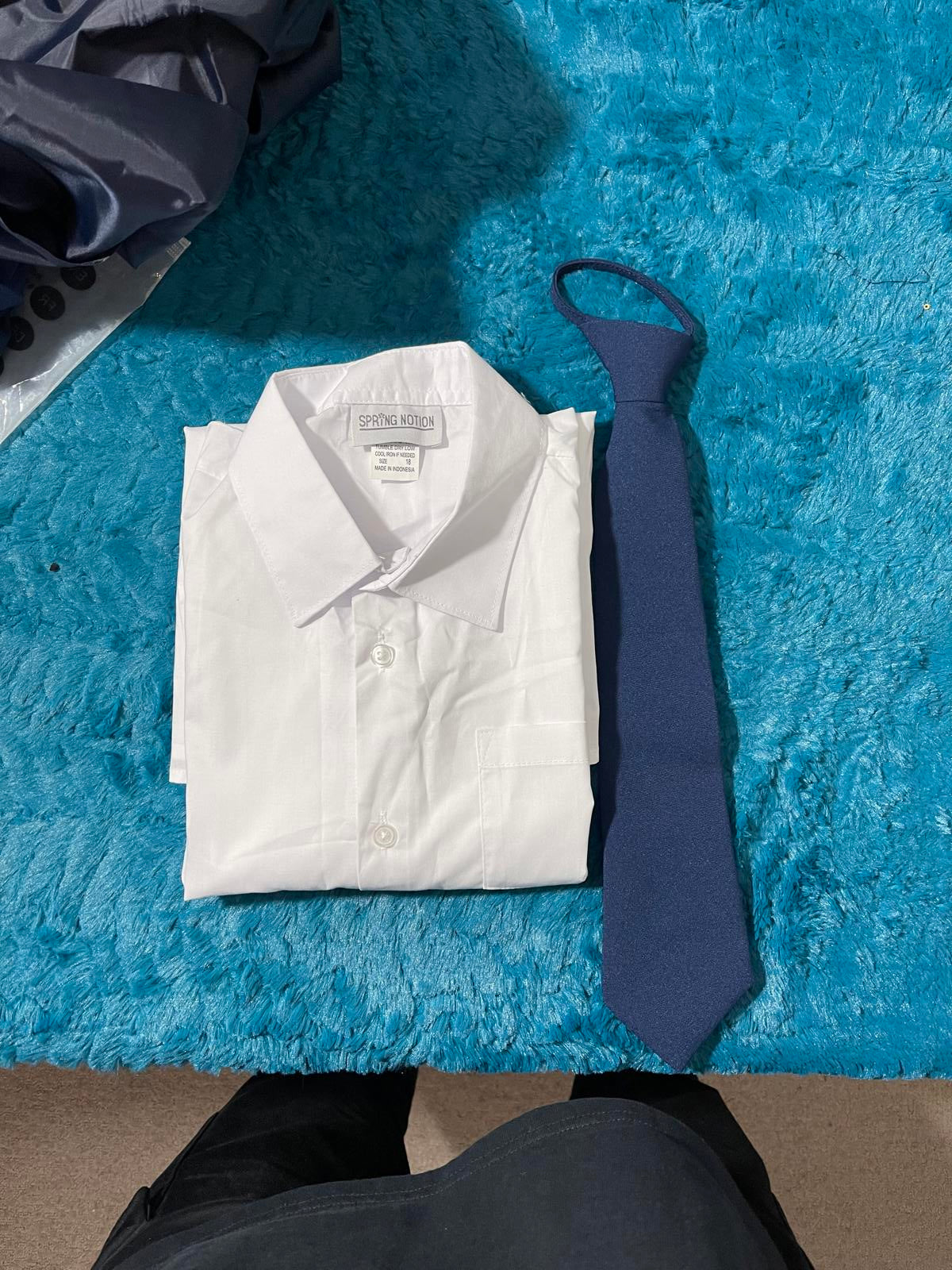 SPRING NOTION Boys Suits for Kids Size 16 Navy Blue 4 Pieces NO PANTS