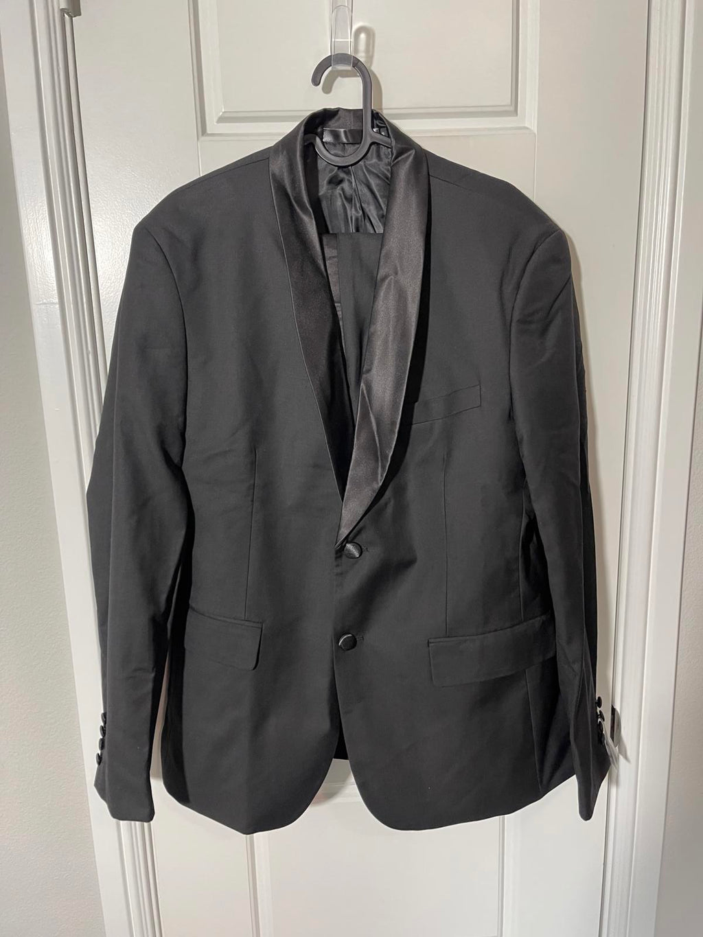 Suits for Men Size Medium Black Tuxedo 2 Pieces Shawl Lapel