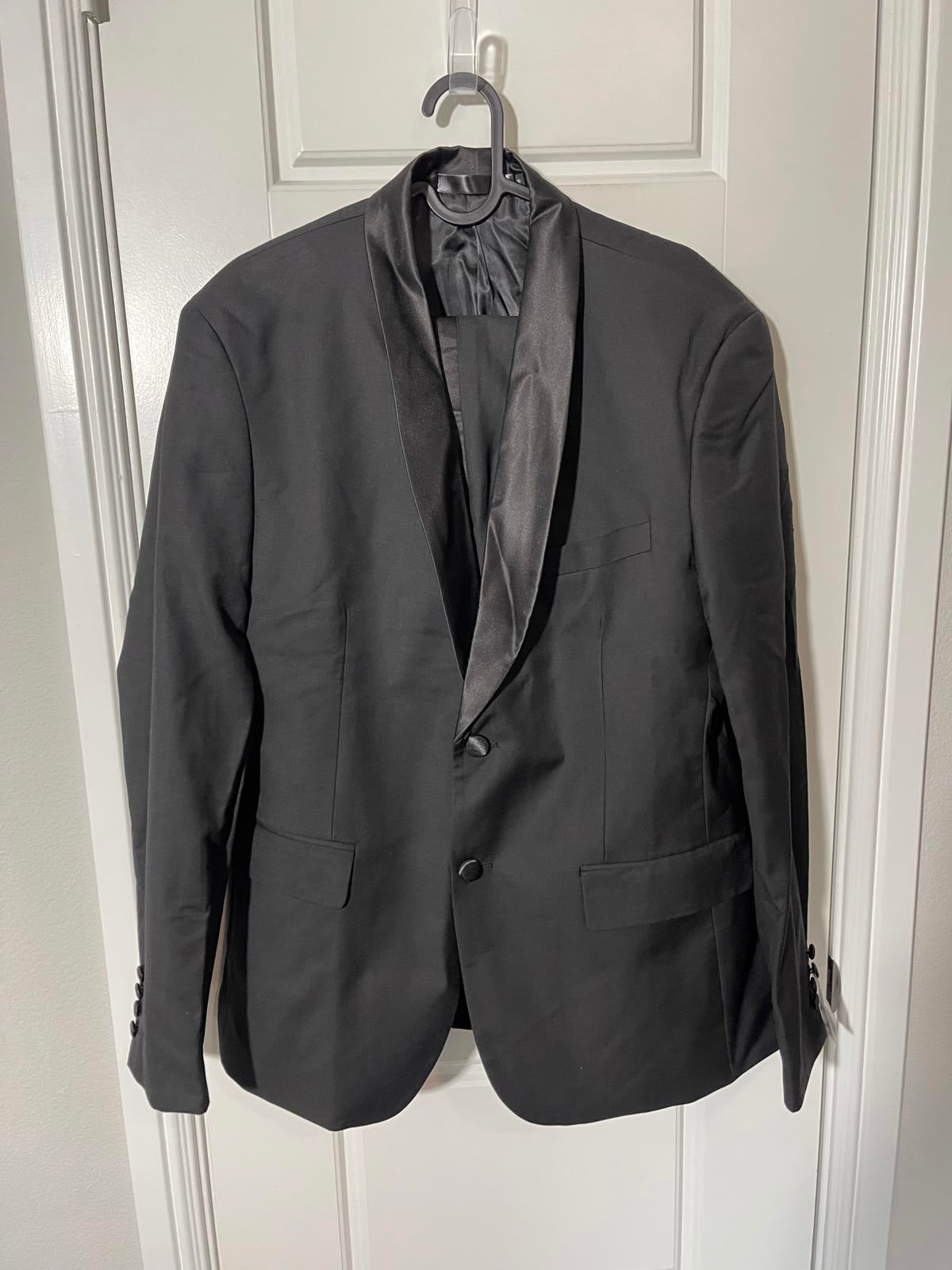 Suits for Men Size Medium Black Tuxedo 2 Pieces Shawl Lapel